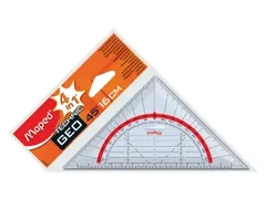 Geodriehoek Maped 277747 16cm 45 Graden Transparant