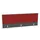 opzetpaneel bureau aanbouw achter MS-donkergrijs BN4011-rood 1600mm