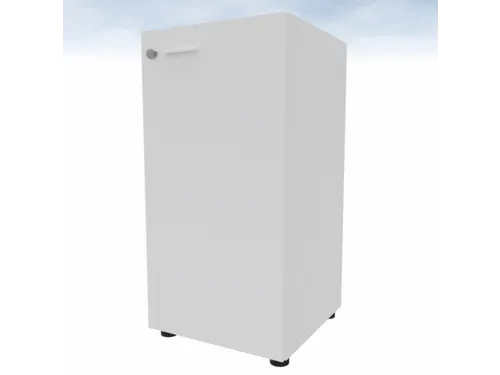 kantoorkast,HxBxD 860x430x450mm,1xhouten vloer,2ordnerhoogte,romp wit