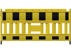 Euro2-afzethek,HxL 1000x2000mm,kunststof,geel/zwart