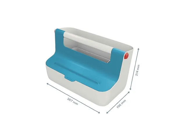 Opbergbox Leitz Cosy draagbaar kunststof blauw 214x196x367mm