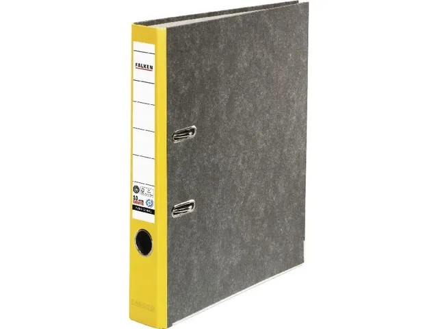 Ordner hfb recycled A4 5cm geel