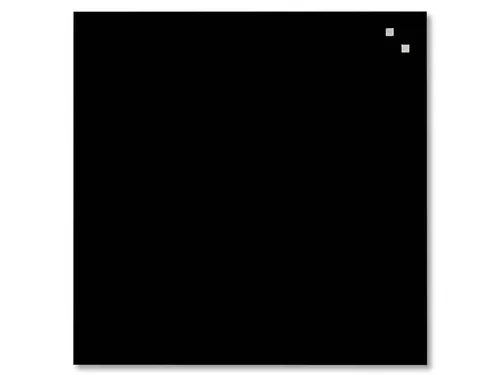 Glasmagneetbord Naga 45x45cm zwart