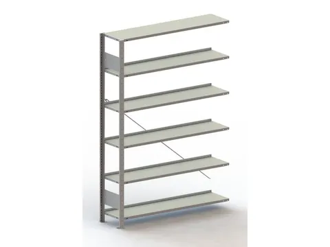 Inhaakstelling Aanbouwveld Verzinkt 1850x1256x336mm 6legborden 80kg