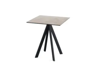 bistrotafel,HxBxD 730x700x700mm,rechthoekig,4voeten zwart - 1