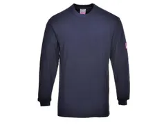 Portwest FR11 T-shirt met lange mouwen, marineblauw, maat 5XL, per stu