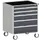 ladekast verrijdbaar 980x800x525mm 5laden romp RAL7035 front RAL7016