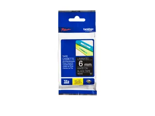 Labeltape Brother P-touch TZe-315 standaard 6mm wit op zwart - 1
