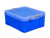 Opbergbox Really Useful 18 liter 480x390x200 mm transparant blauw