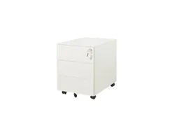 Claudius Basic N wit verrijdbaar ladeblok 3 lades 58cm diep