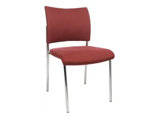 Bezoekersstoel Stof Bordeauxrood Zitting 430x480x450mm - 2