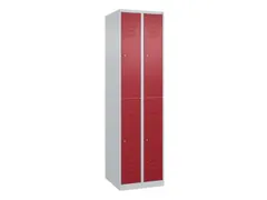 dubbeldekse locker,HxBxD 1850x500x500mm,2x2vak.,vak B 250mm