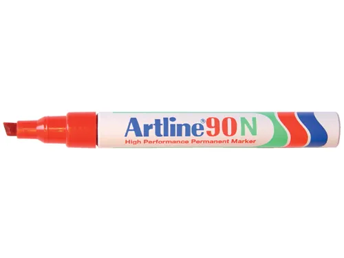Viltstift Artline 90 schuin 2-5mm rood