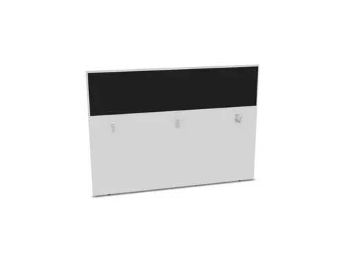 baliepaneel,v. bureau,aanbouw achter,B 1600mm,Bl-wit,BN8033-zwart