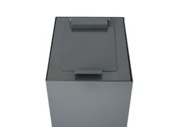Couvercle à clapet pour unité de tri sélectif modulaire Gris foncé