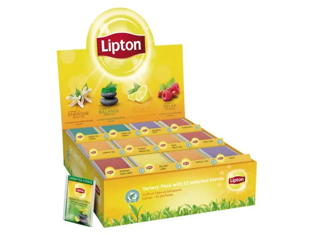 Thé Lipton Variety 12 Saveurs X 15 Sachets = 180 Sachets