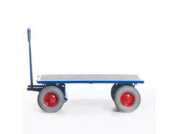 Handtrekwagen 1000kg 1600x800mm Luchtbanden Ral5010