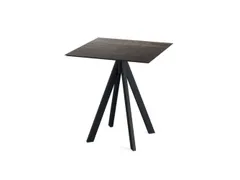 bistrotafel,HxBxD 730x700x700mm,rechthoekig,4voeten zwart