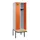 locker met bank,HxBxD 2120x600x815mm,2vak,vak B 300mm,cilinderslot
