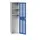 Lockerkast 2000x525x550mm 2 vakken, ventilatiedeur, RAL5010