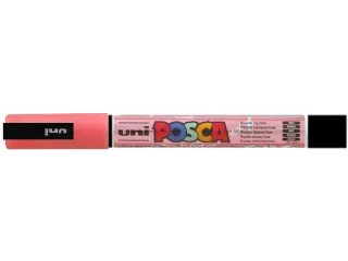 Verfstift Posca PC3M Fijne punt 0,9-1,3mm glitter rood - 2