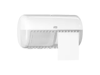Tork 557000 T4 Toiletpapier Dispenser Elevation Twin Verticaal Wit - 1