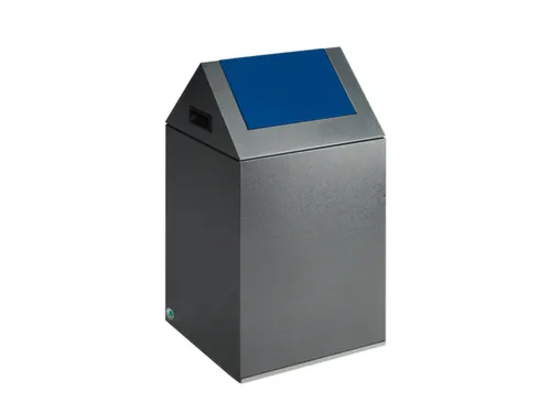 Afvalverzamelaar Zelfblussend 43 Liter 600X320X320Mm Klemring Blauw
