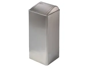 Afvalbak Rvs 80 Liter Gesloten - 1