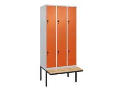 Dubbeldekse dekenkist,HxBxD 2120x900x815mm,3x2vak.,vak B 300mm