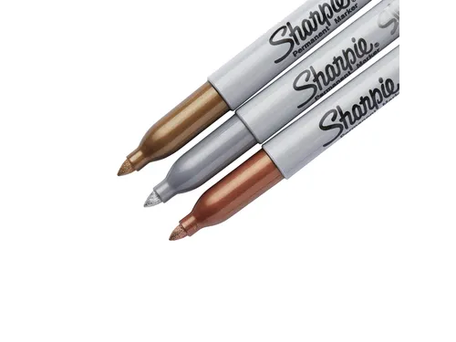 Viltstift Sharpie rond 0.9mm Metallic Assorti blister 3 stuks