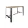 Domino Basic statafel 160x80cm 110cm honey castello 25mm zwart