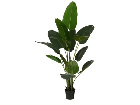 Kunstplant Mica Bananen boom in plastic pot 180x30cm