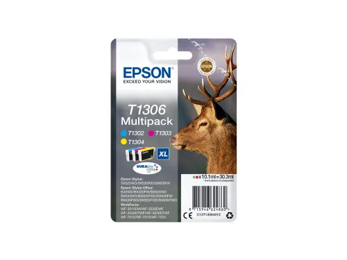 Epson T1306 XL Inktcartridge 3-Kleuren Voordeelpack