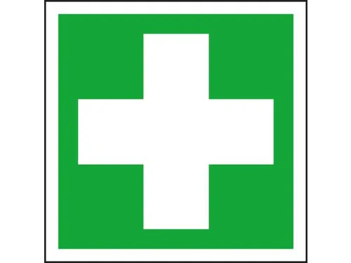 EHBO-bord,EHBO,sticker,folie,lang nalichtend,HxB 200x200mm