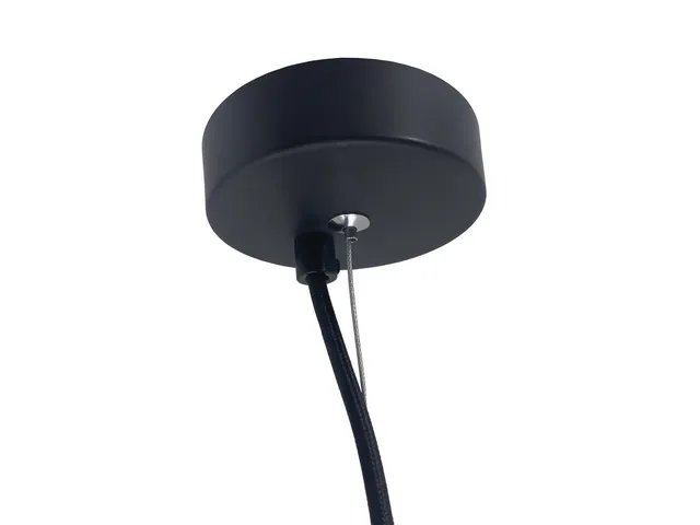 Lampe suspendue Nextime Beam acier inoxydable noir 200 cm de câble