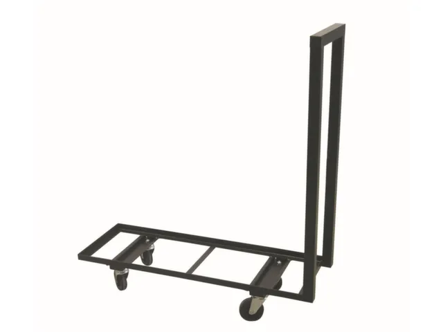Chariot de ransport pour conteneurs Cadre acier Noir 4 roulettes