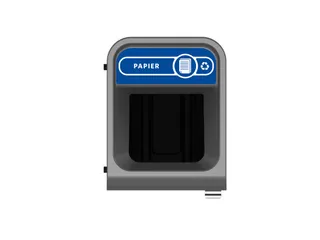 Configure Recyclingstation Papier 57 Liter Antraciet Blauw - 2
