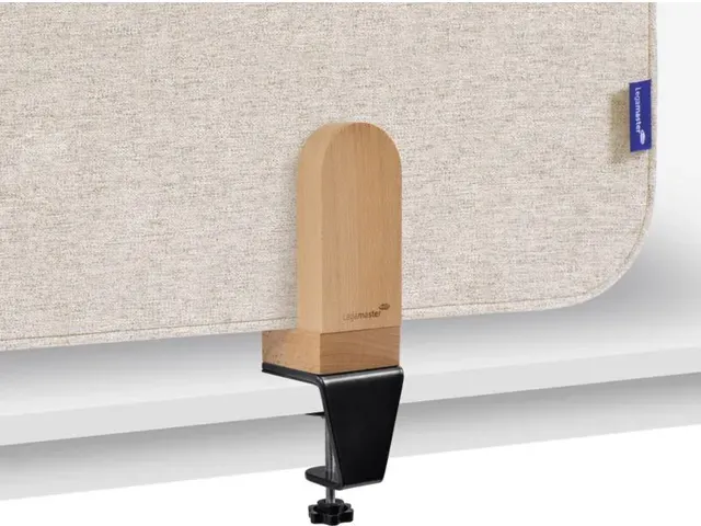 OUTLET Elements Bureauscherm akoestisch 60x160cm Beige klemmen