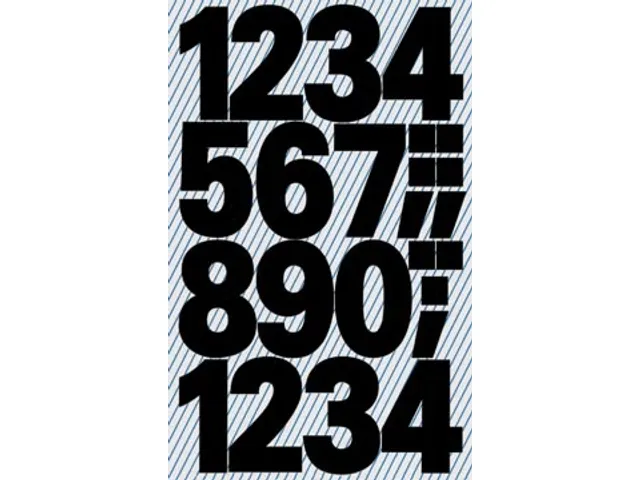 Avery Cijferetiket Z-Design Home Zwart 2 Vel Watervast