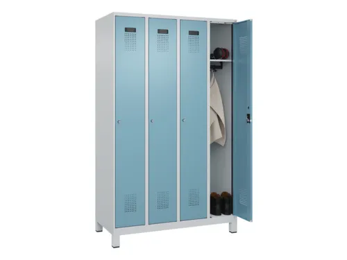 locker,HxBxD 1950x1200x500mm,4vak,vak B 300mm,cil.-slot,voeten