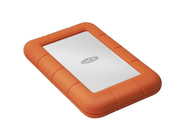 LaCie Rugged Mini Externe harde schijf 1tb Oranje Zilver