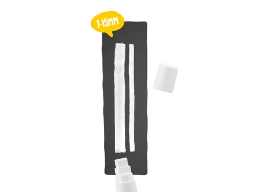 Krijtstift Securit SMA-720 blok wit 7-15mm blister