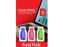 Sandisk Cruzer Blade 3x 32GB USB Stick