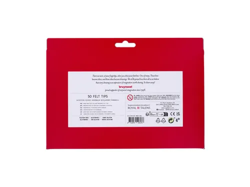 Viltstift Bruynzeel Kids assorti 50 stuks