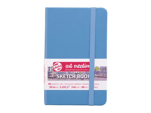 Schetsboek Talens Art Creation 80 witte vellen 140gr 90x140mm lichtbla