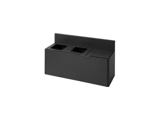 Bica Basic 912 Wandafvalscheidingsunit 3x15 liter Antraciet - 1