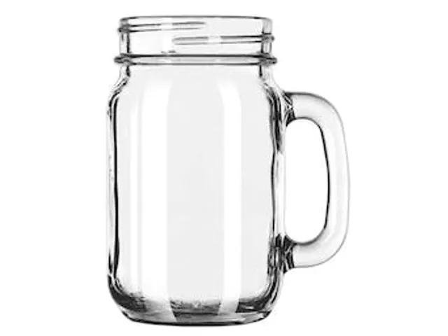 Libbey Drinking Jar met oor en deksel 473ml, doos 6 Stuks