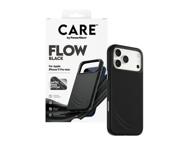 PanzerGlass CARE R-Flow Hoes voor iPhone 17 Zwart Siliconen Case