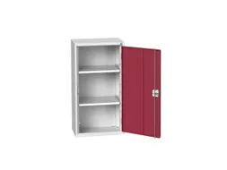wandkast 1000x525x350mm 2xStalen bodem sokkel Ral 7035 front Ral 3004