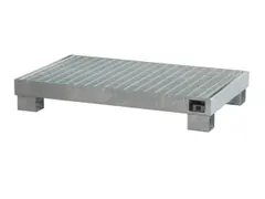 Opvangbak Staalplaat Hxbxd 205x1300x800mm 74l Rooster Verzinkt